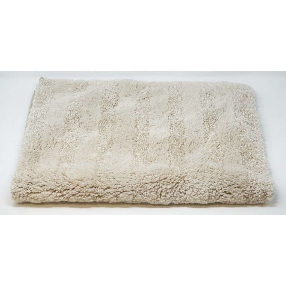 Mohawk Home Luster Stripe 20" x 34" Skid Resistant Bath Rug - Oxford Tan